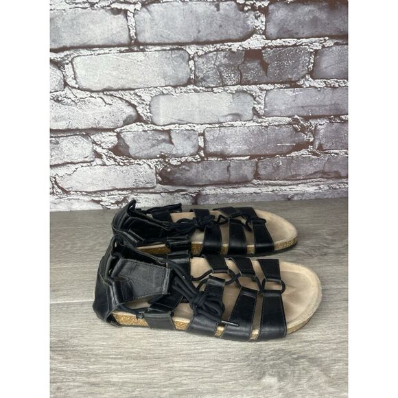 Loeffler Randall Black Leather Pascal Gladiator Strappy Sandals Women Sz 38EU/7M - Picture 12 of 16